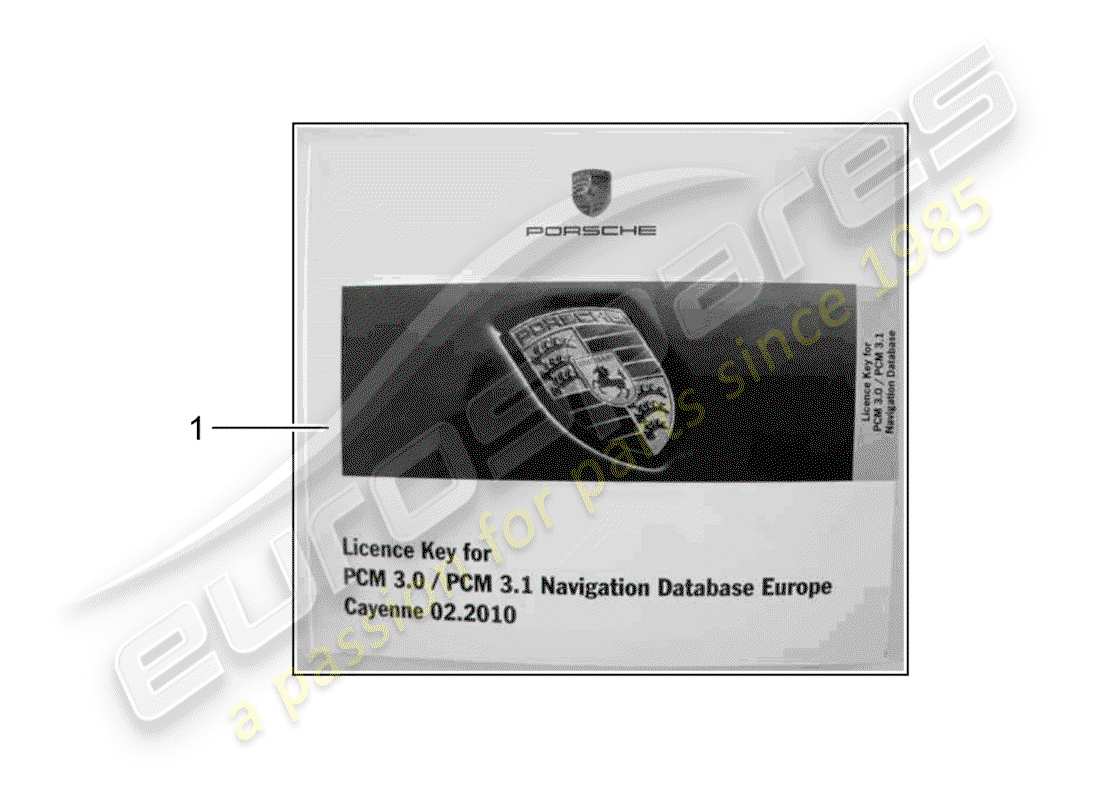 porsche 2004 (tequipment cayenne) navigation system parts diagram