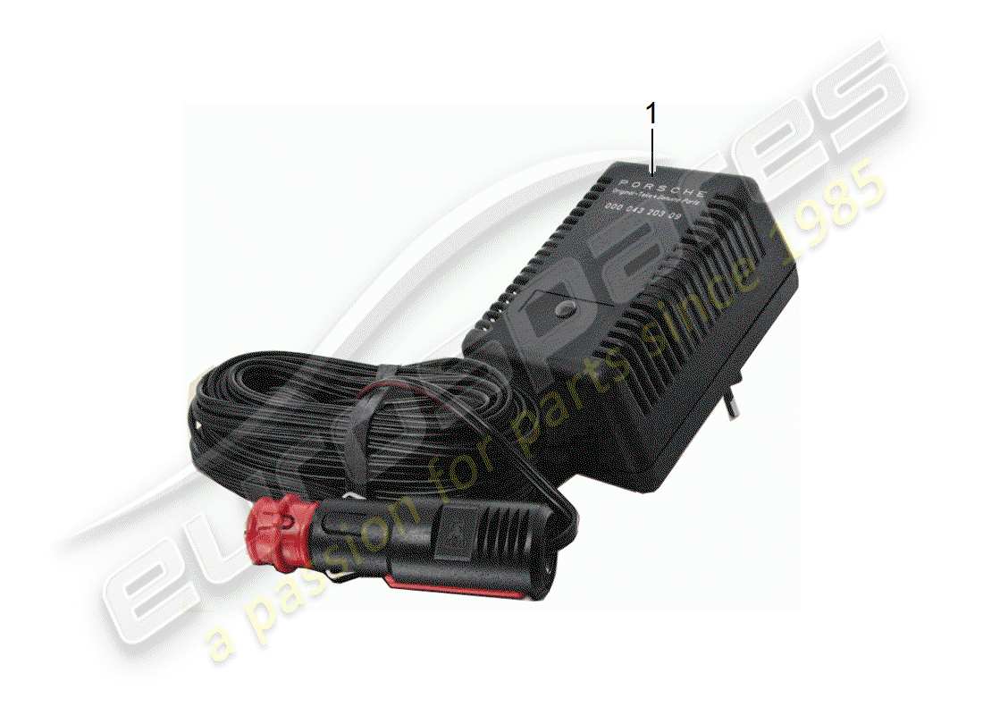 porsche 1999 (accessories) charger - 6 volt parts diagram