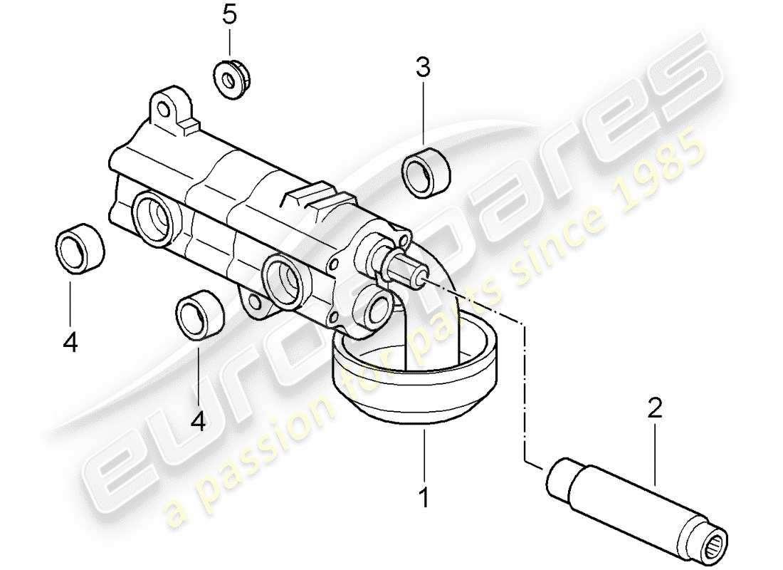 porsche 2008 (997-1 gt3) oil pump parts diagram