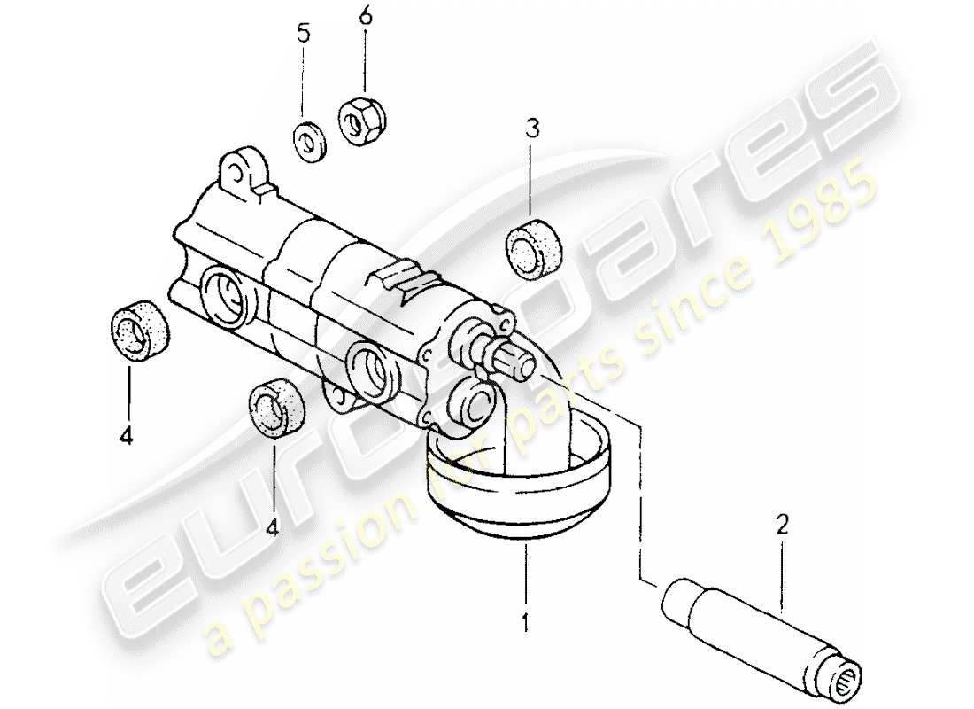 porsche 1992 (964) oil pump parts diagram