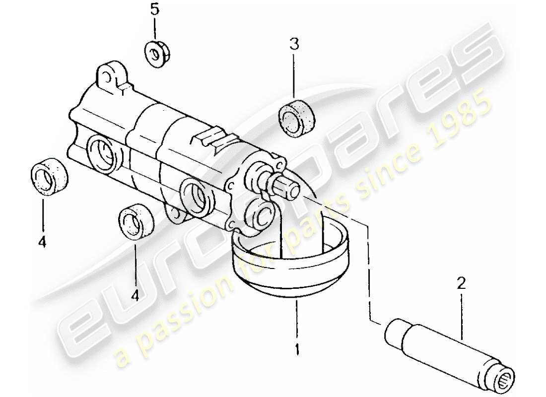 porsche 996 t/gt2 (2001) oil pump parts diagram
