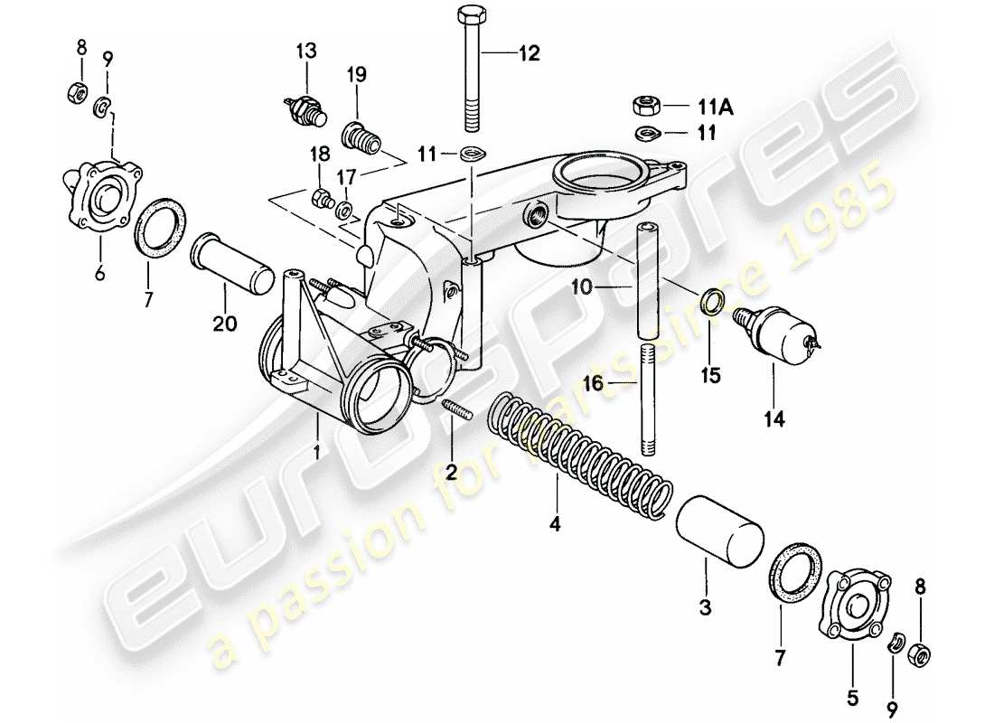 porsche 1984 (911) for - k-jetronic ii part diagram