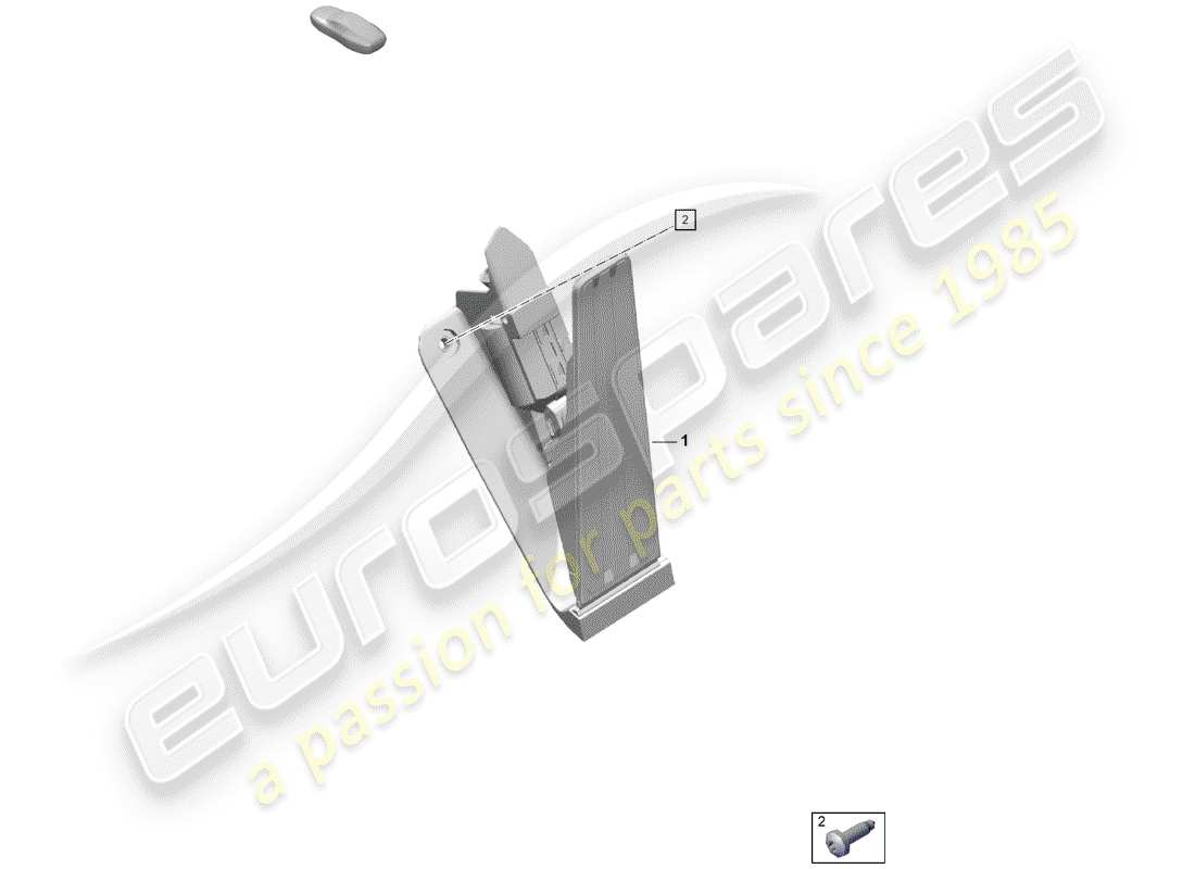 porsche 2020 (718 boxster spyder) brake and accel. lever mech. throttle control parts diagram
