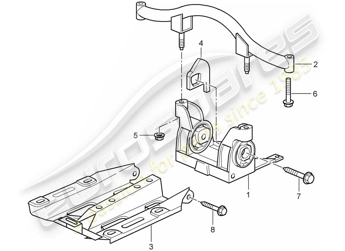 porsche 2010 (997-2 gt3) transmission suspension parts diagram
