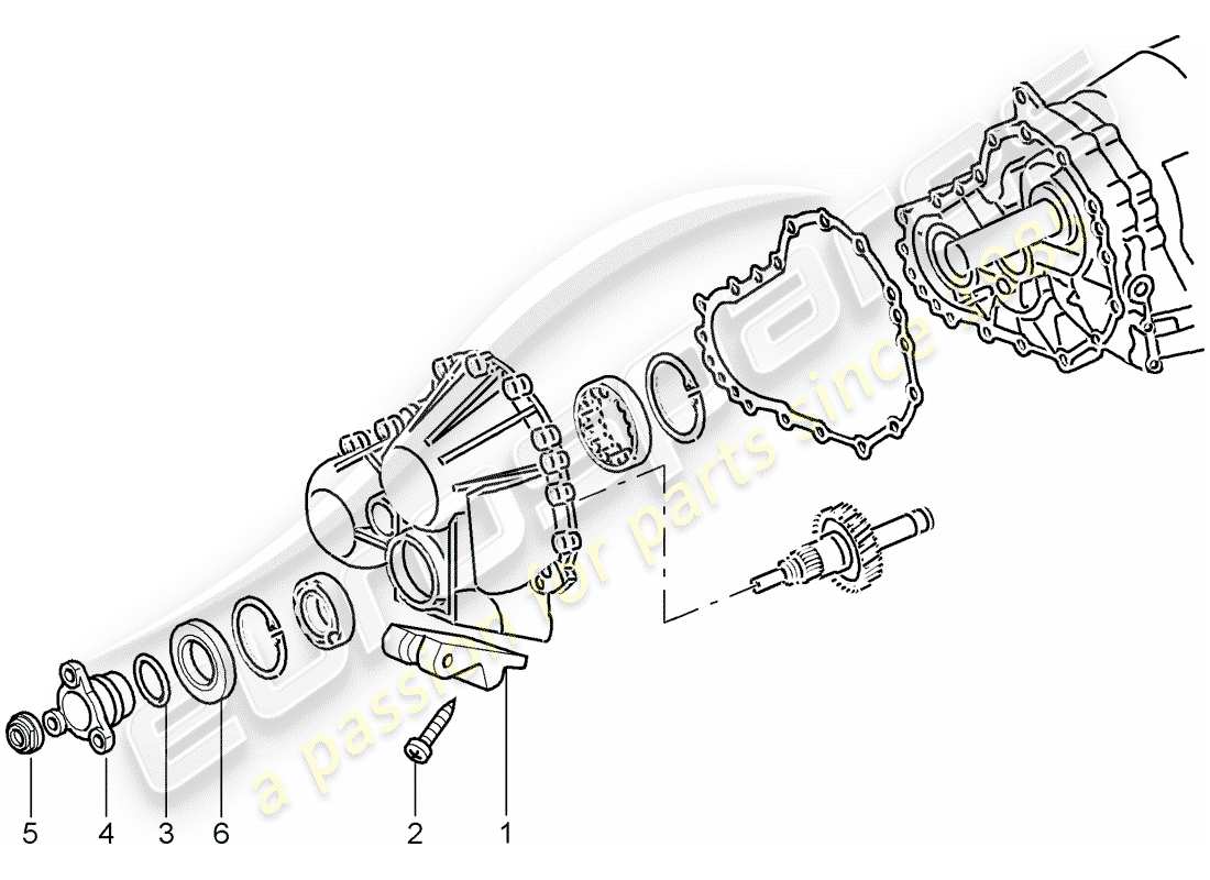porsche 2008 (997-1) tiptronic parts diagram