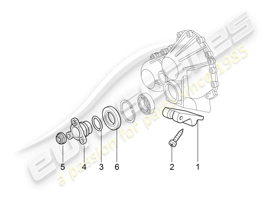 porsche 2005 (997-1) tiptronic parts diagram