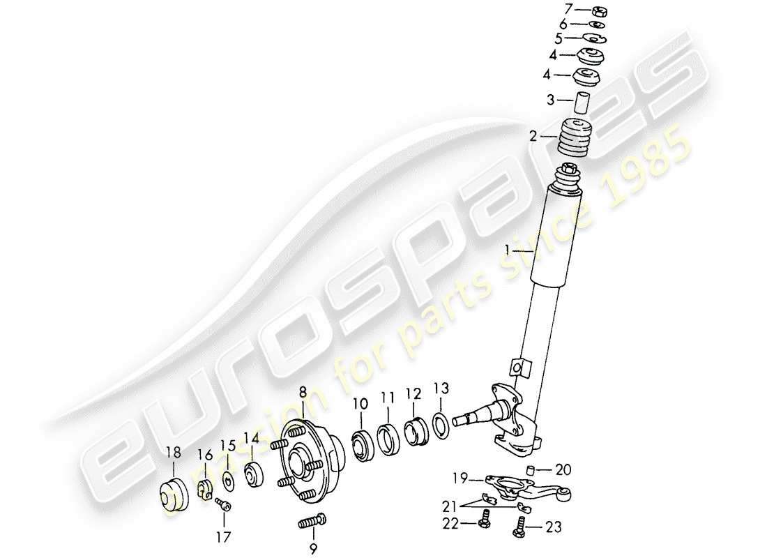 porsche 1967 (911/912) shock absorber strut - lubricants - d >> - mj 1968 parts diagram