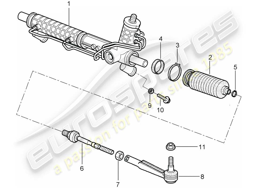 porsche 2009 997-2 turbo / gt2 power steering parts diagram