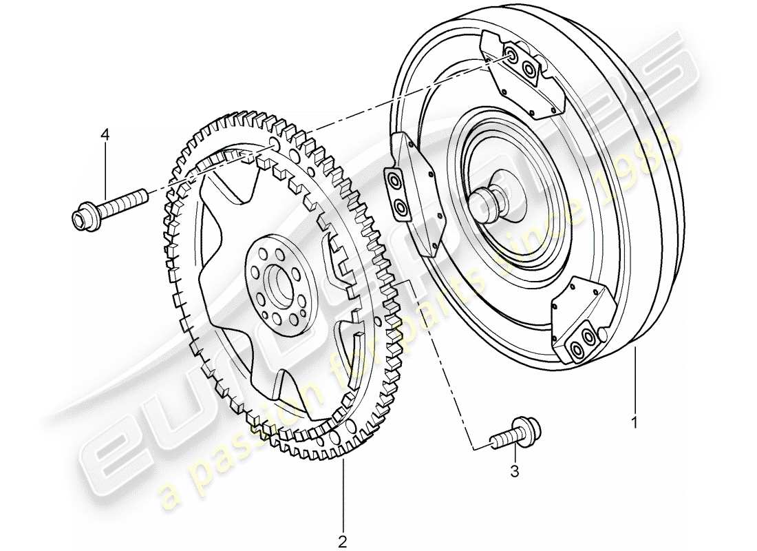 porsche 2006 (987 cayman) tiptronic converter part diagram