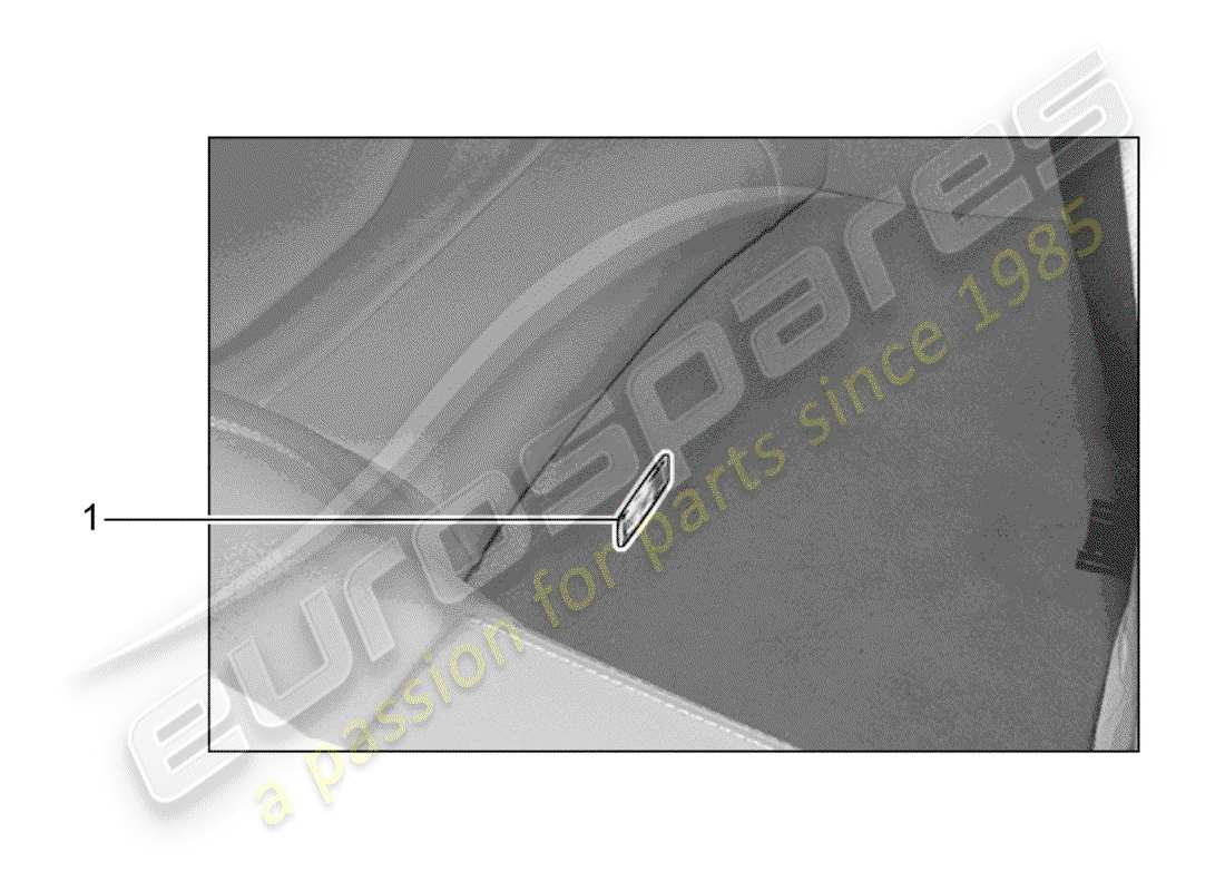 porsche tequipment 98x/99x (2012) footwell light parts diagram
