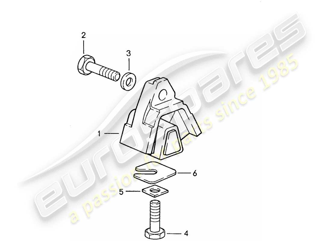 porsche 1988 (928) automatic transmission - transmission suspension parts diagram