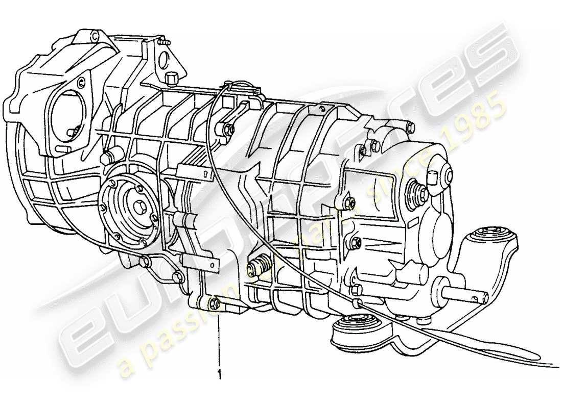 porsche replacement catalogue (1993) manual gearbox parts diagram