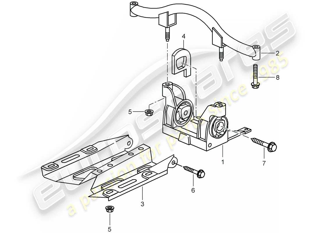 porsche 2009 997-2 turbo / gt2 transmission suspension parts diagram