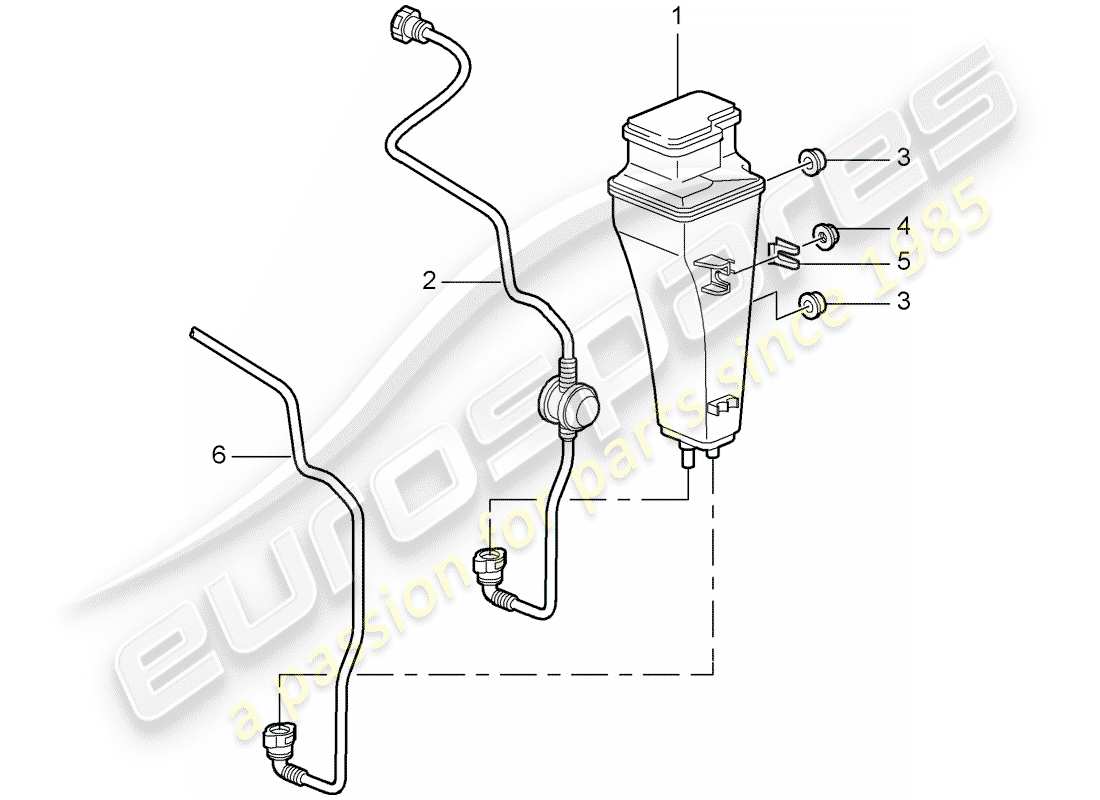 porsche 2009 (997-2 gt3) evaporative emission canister parts diagram