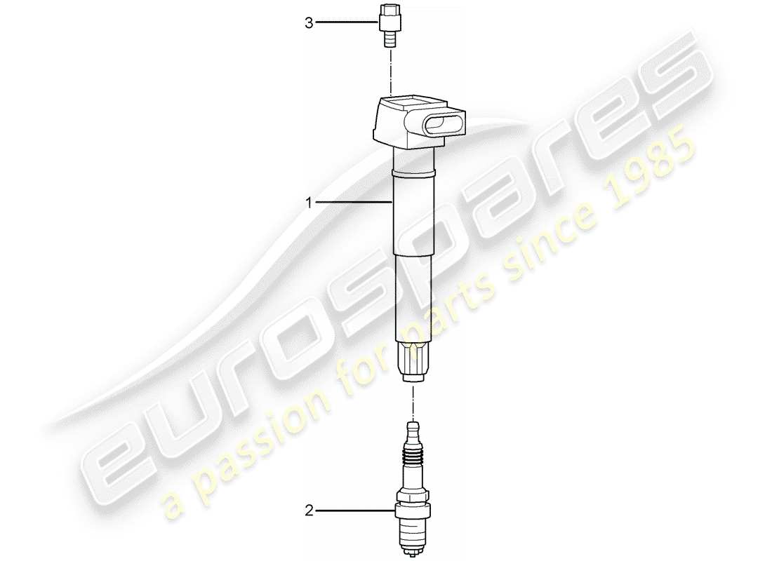 porsche 2012 (987 boxster) ignition system parts diagram