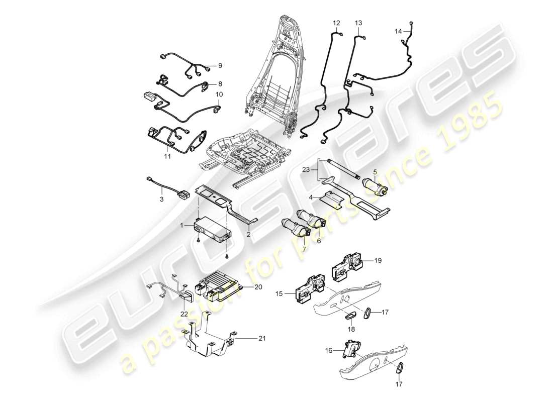 a part diagram from the porsche 2009 (987 boxster) parts catalogue