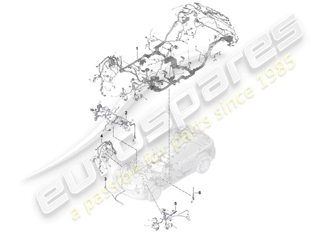 a part diagram from the porsche 2018 (cayenne e3 9ya/9yb) parts catalogue