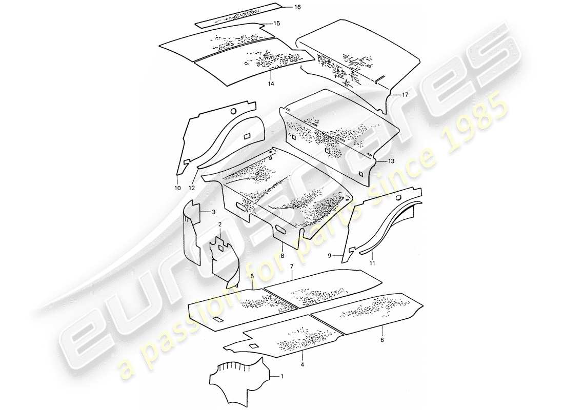 a part diagram from the porsche 1974 (911) parts catalogue