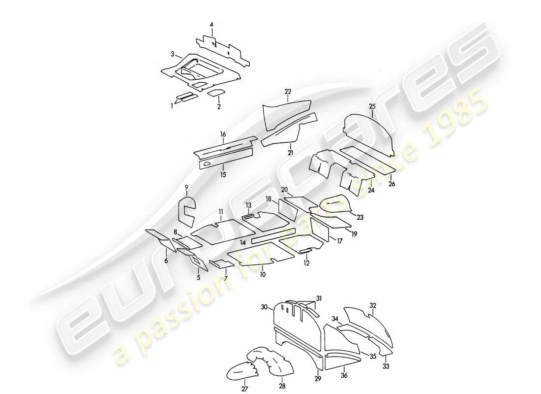 a part diagram from the porsche 1964 (356b/356c) parts catalogue