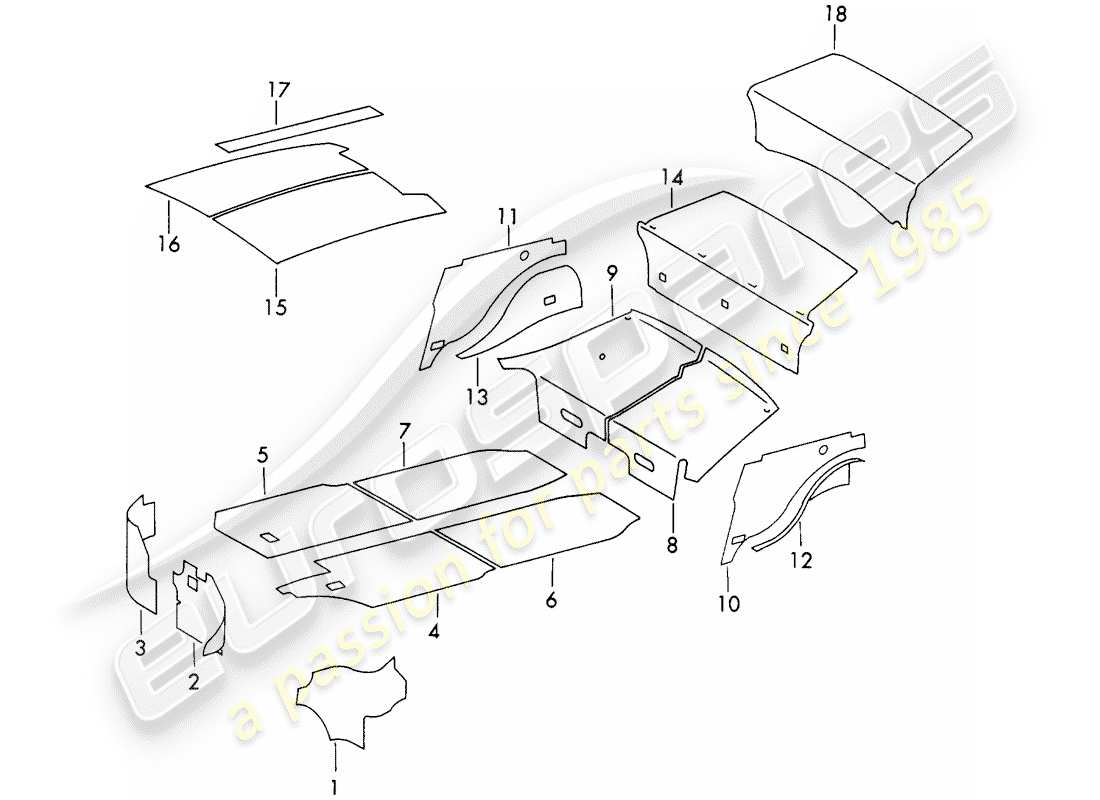 VIEW PARTS DIAGRAMS FROM THE PORSCHE 911 PARTS CATALOGUE a part diagram from the porsche 911 parts catalogue