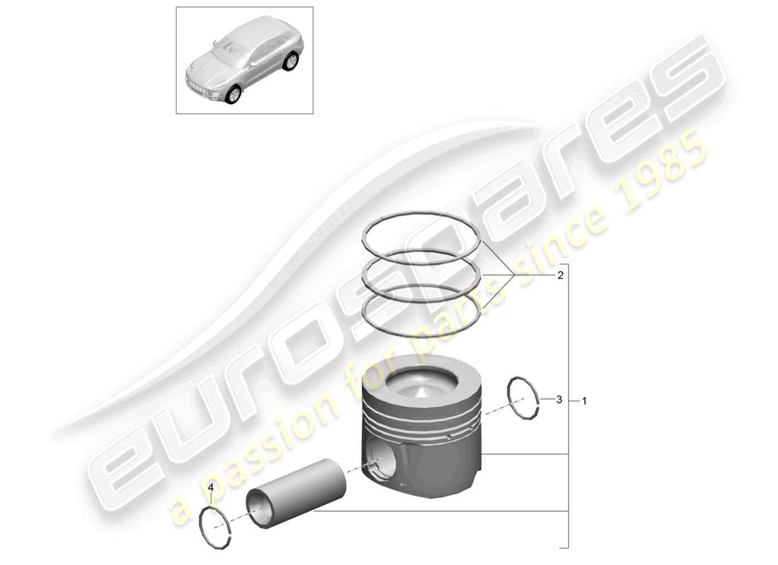 a part diagram from the porsche macan parts catalogue