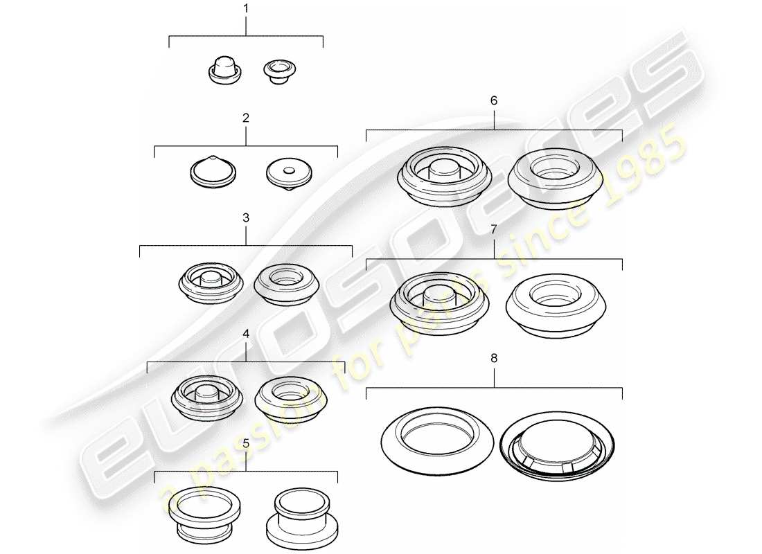 a part diagram from the porsche 2009 (997-2) parts catalogue