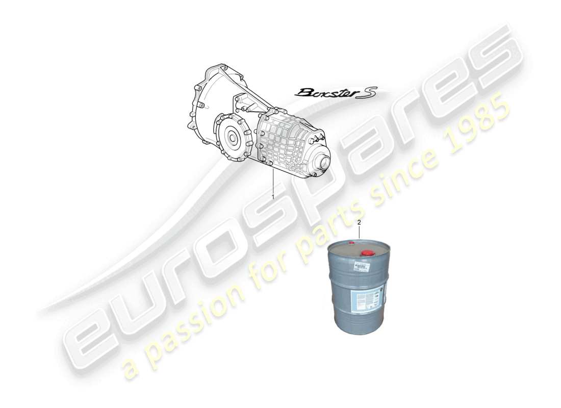 a part diagram from the porsche 2003 (986 boxster) parts catalogue