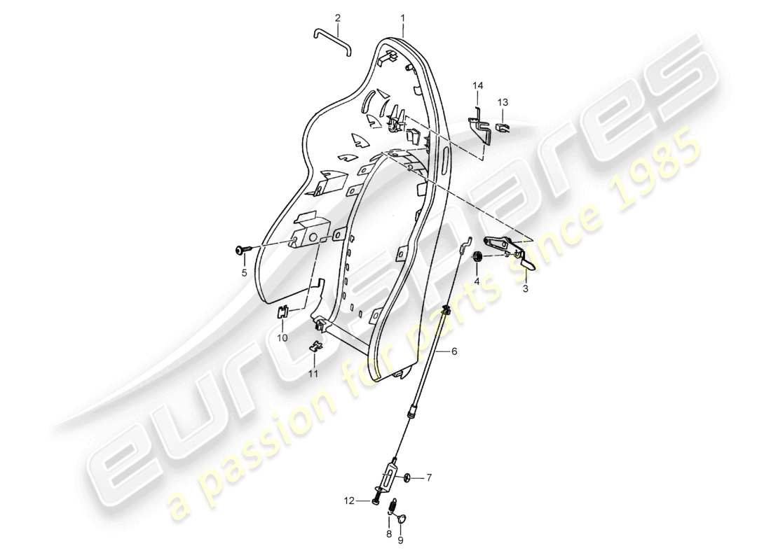 a part diagram from the porsche 1998 (986 boxster) parts catalogue