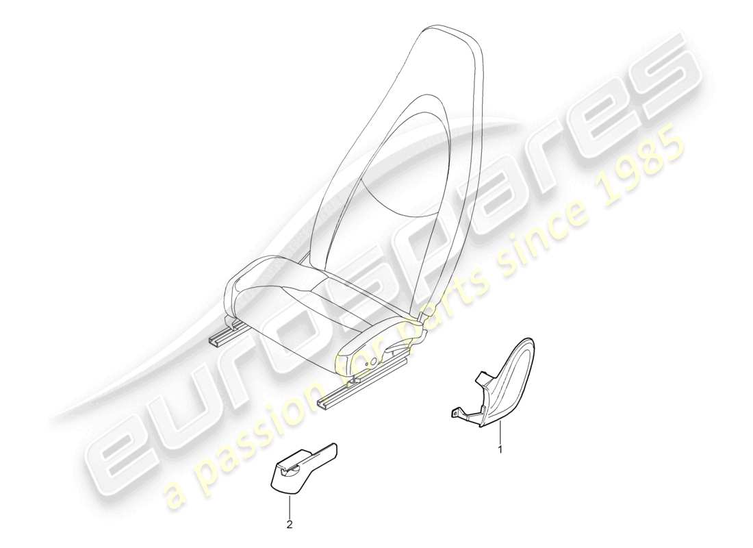 a part diagram from the porsche 2007 (987 boxster) parts catalogue
