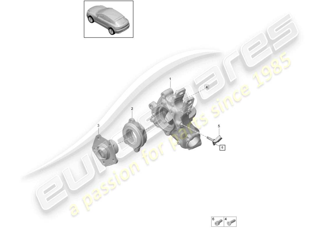 VIEW PARTS DIAGRAMS FROM THE PORSCHE MACAN PARTS CATALOGUE a part diagram from the porsche macan parts catalogue