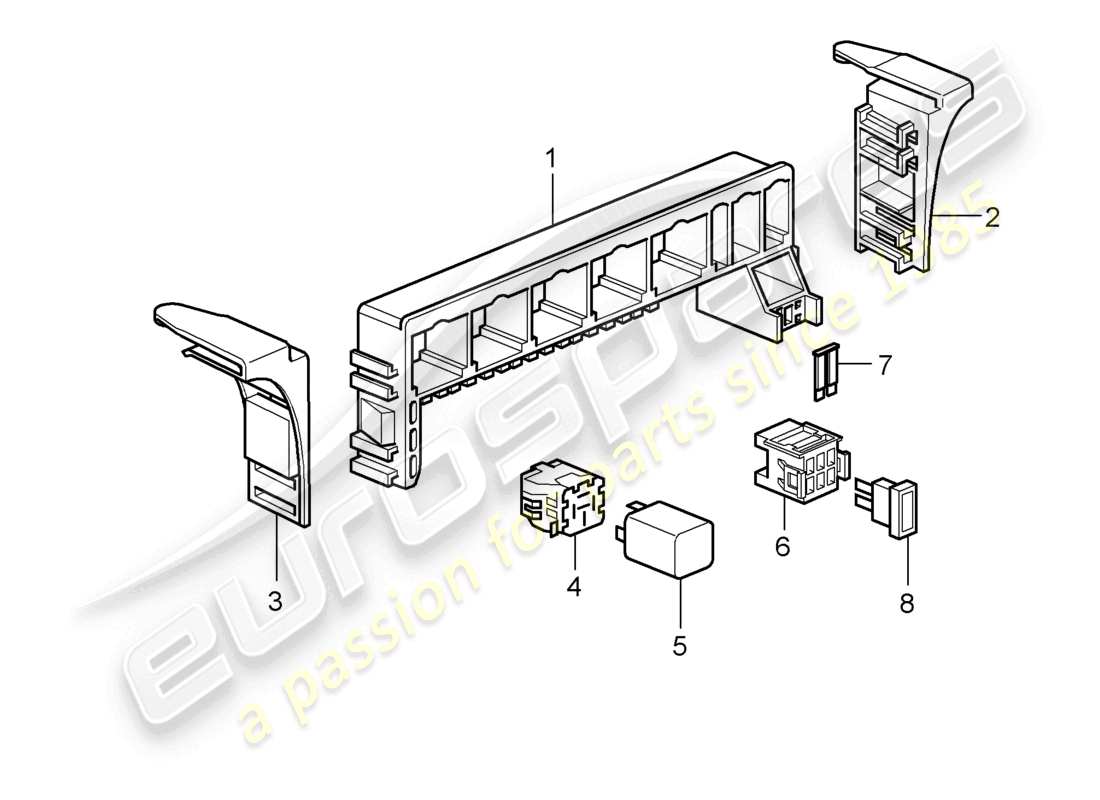 a part diagram from the porsche 2007 (987 cayman) parts catalogue