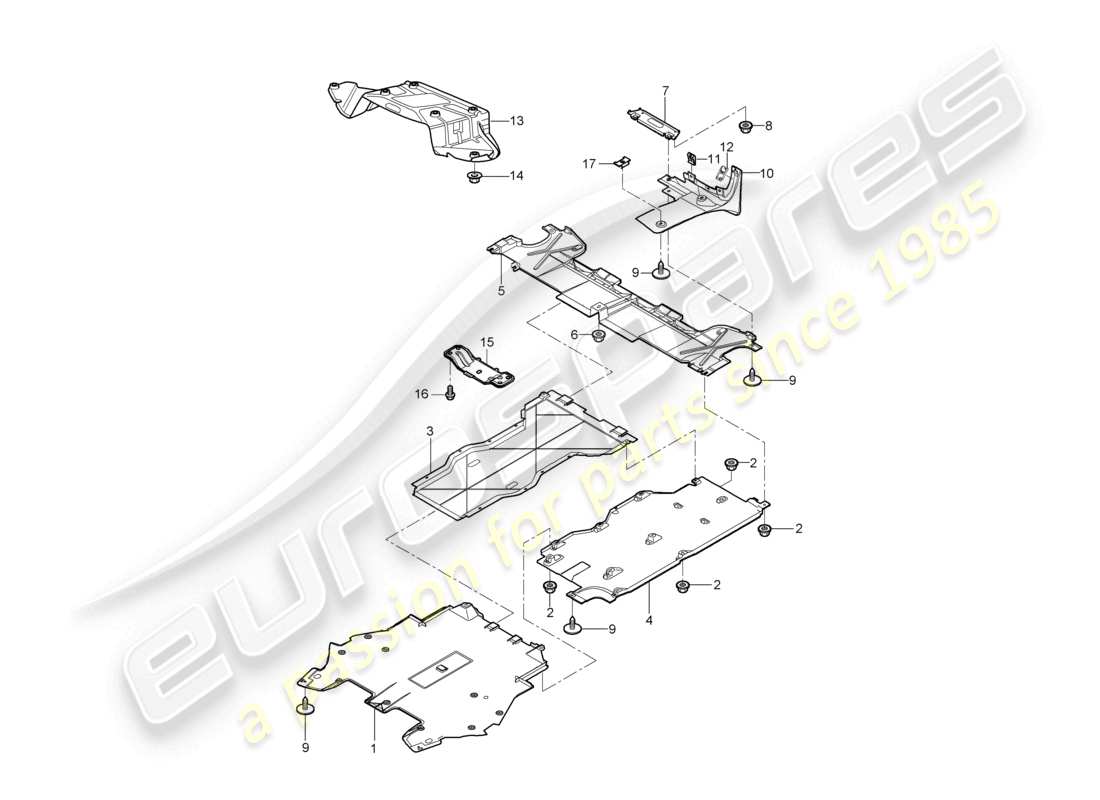 a part diagram from the porsche 2006 (987 boxster) parts catalogue