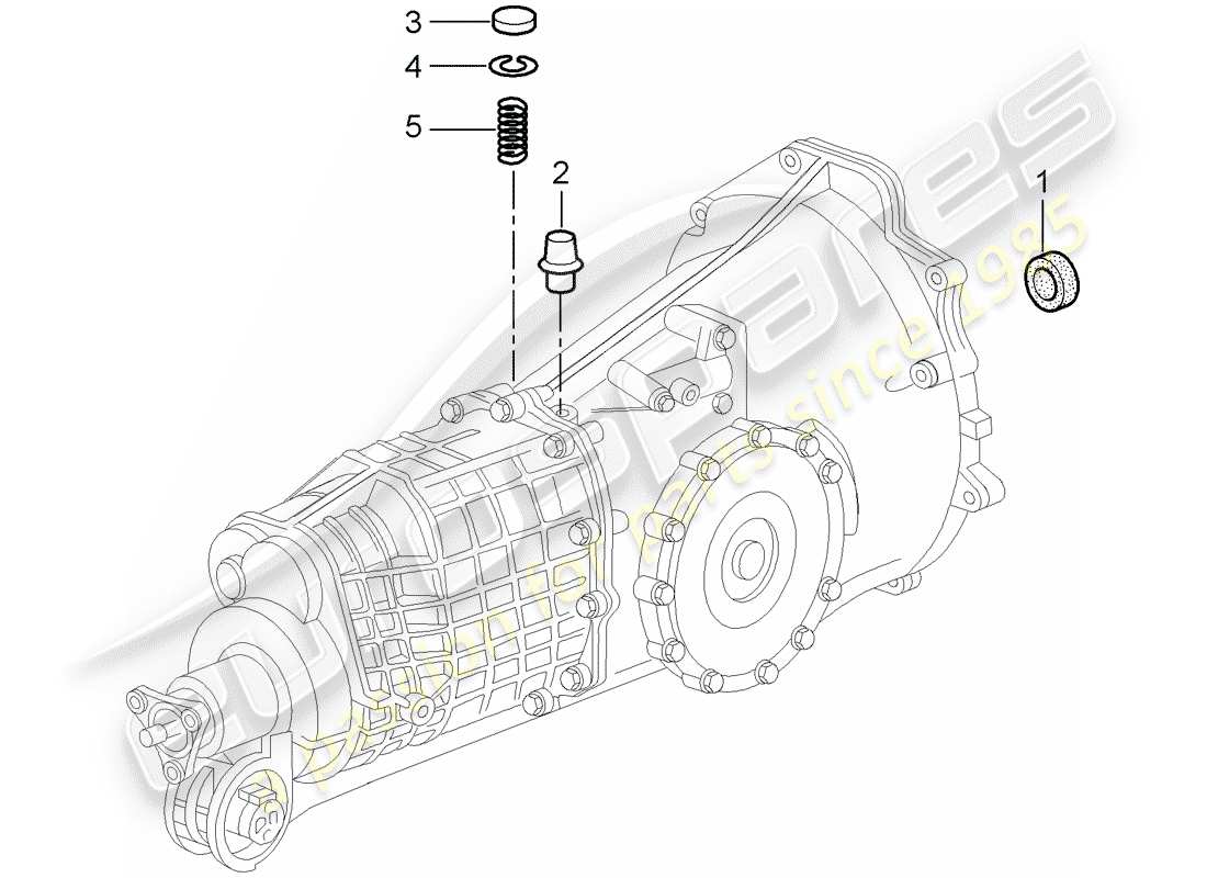 a part diagram from the porsche 2002 (996) parts catalogue