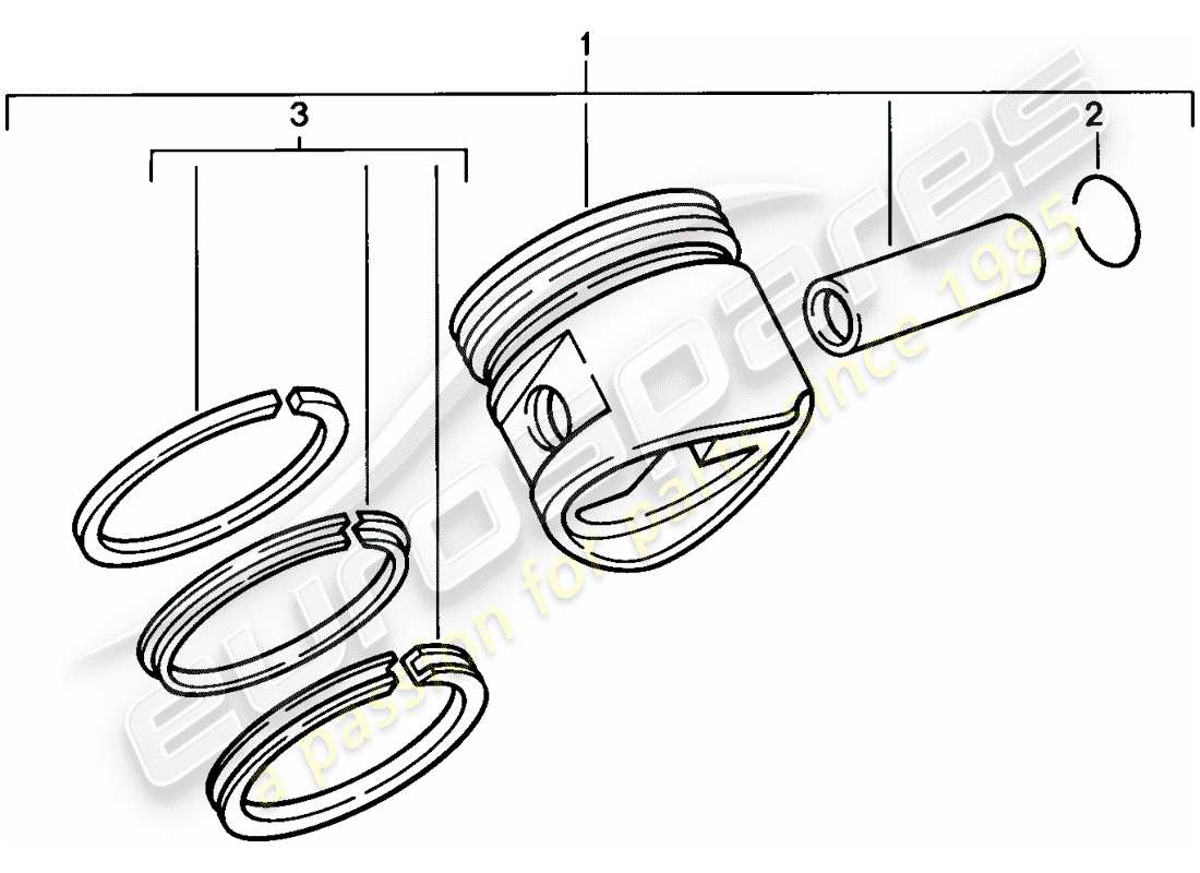 a part diagram from the porsche 924 parts catalogue