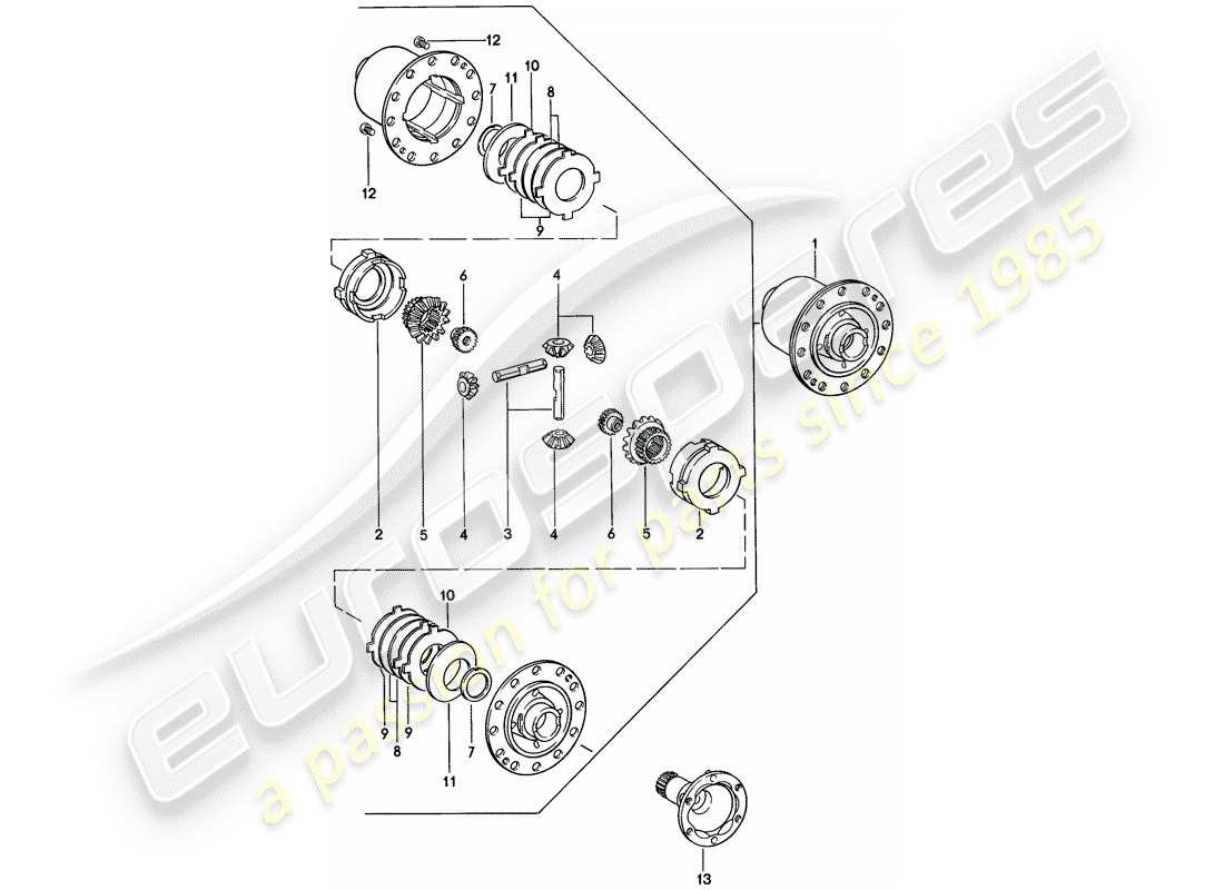 VIEW PARTS DIAGRAMS FROM THE PORSCHE 924 PARTS CATALOGUE a part diagram from the porsche 924 parts catalogue