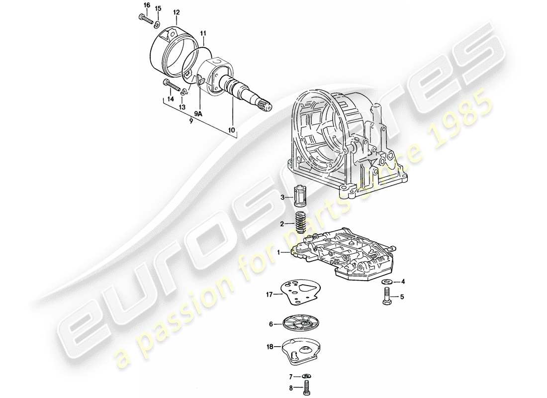 a part diagram from the porsche 1977 (924) parts catalogue