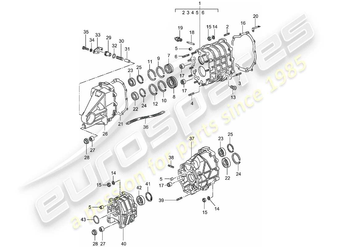 VIEW PARTS DIAGRAMS FROM THE PORSCHE 993 PARTS CATALOGUE a part diagram from the porsche 993 parts catalogue