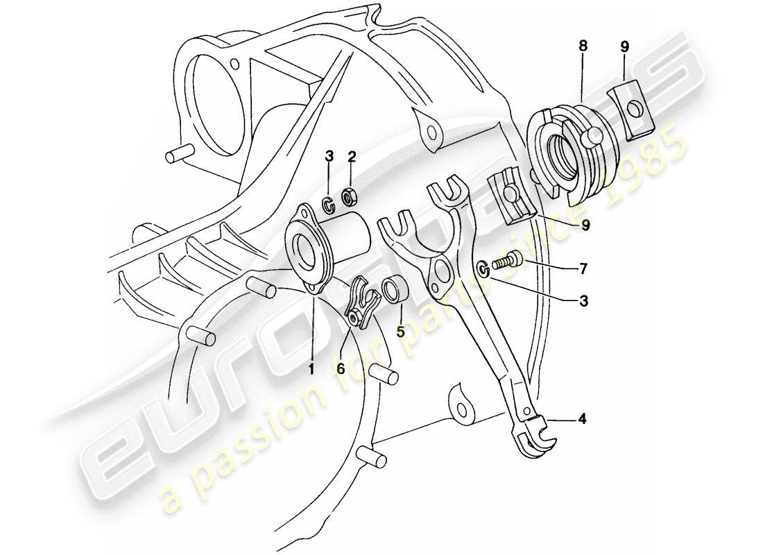 a part diagram from the porsche 1971 (914) parts catalogue