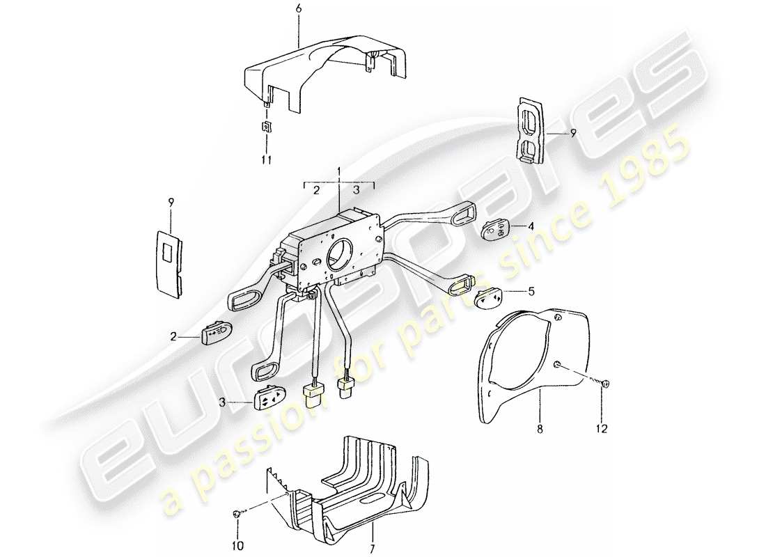 a part diagram from the porsche 1999 (996) parts catalogue