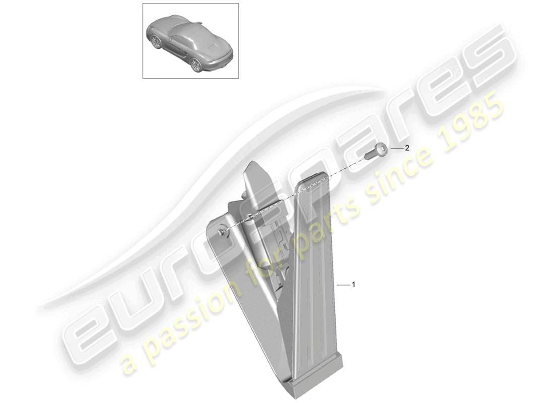 a part diagram from the porsche boxster parts catalogue