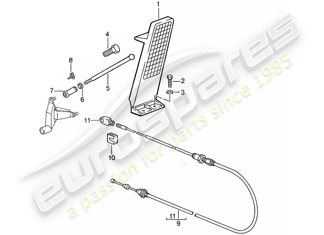 a part diagram from the porsche 959 parts catalogue