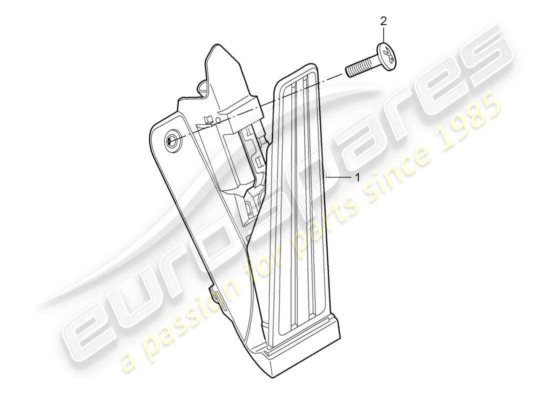 a part diagram from the porsche 2006 (987 cayman) parts catalogue