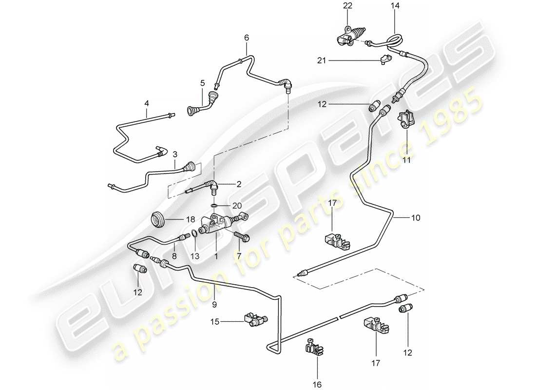 a part diagram from the porsche 997 parts catalogue