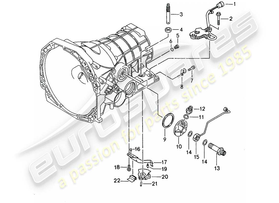 a part diagram from the porsche 968 parts catalogue