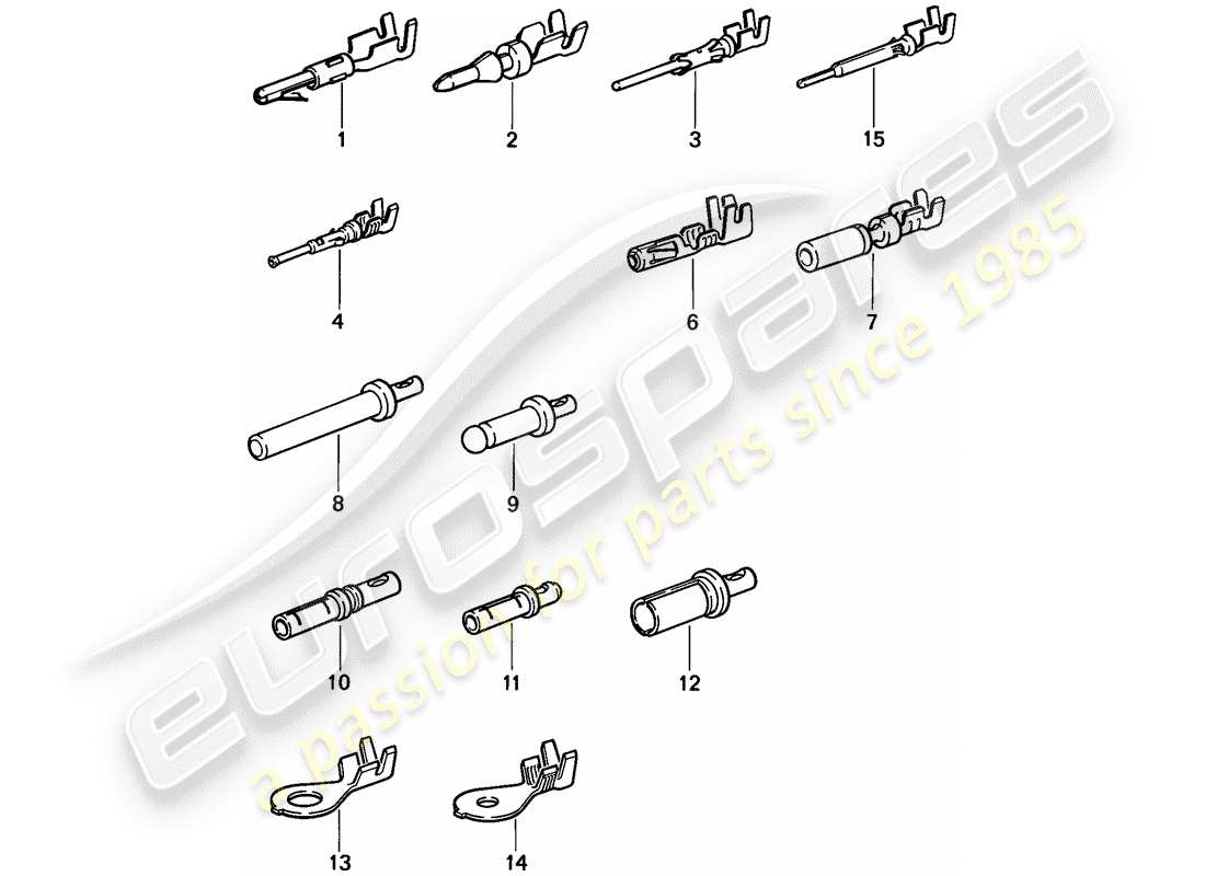 a part diagram from the porsche 1987 (944) parts catalogue