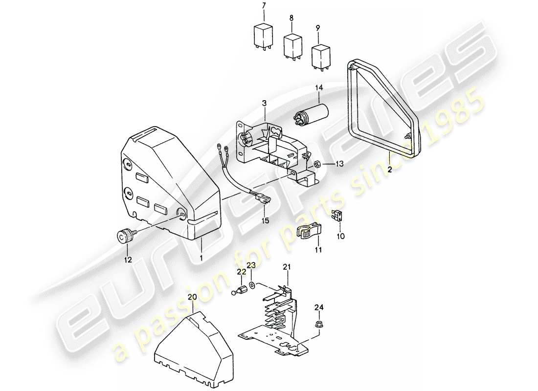 a part diagram from the porsche 1997 (993) parts catalogue