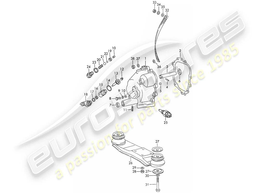 a part diagram from the porsche 1969 (911/912) parts catalogue