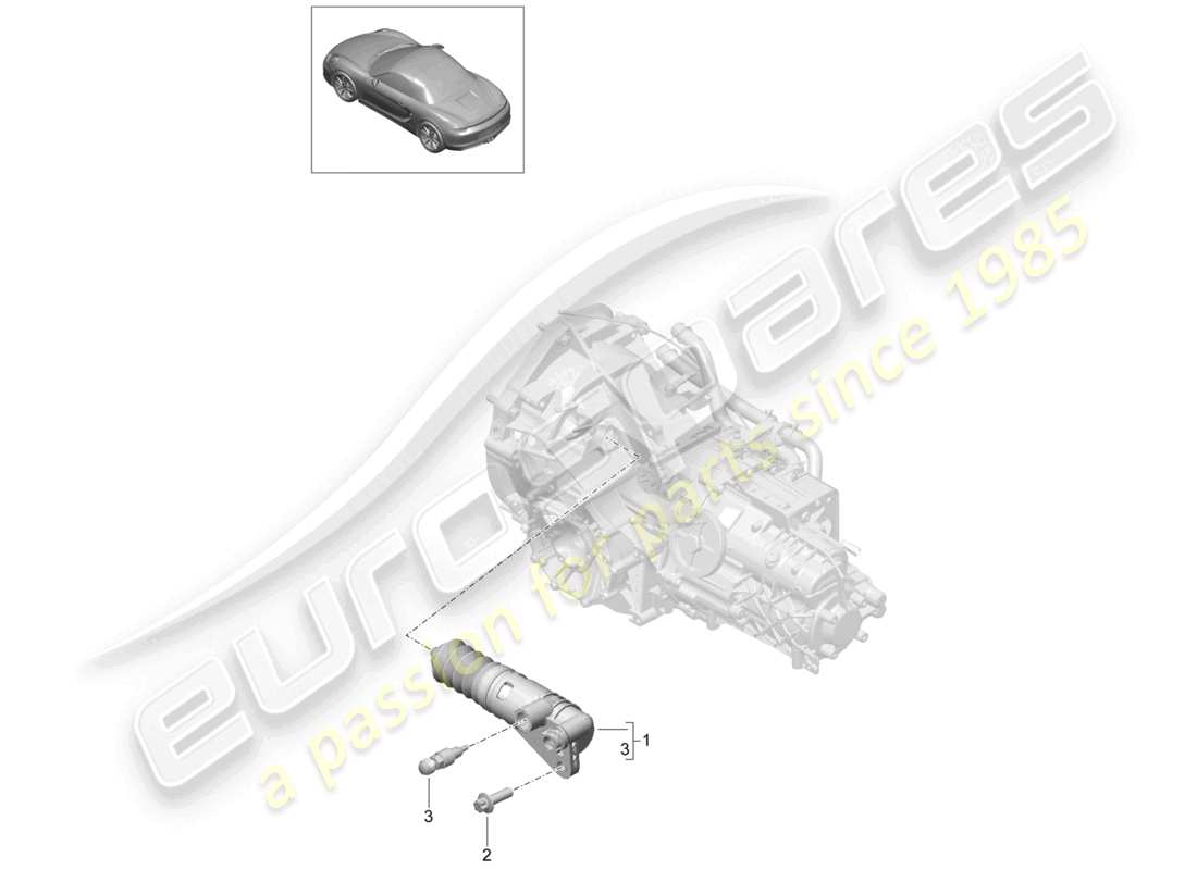 a part diagram from the porsche boxster parts catalogue