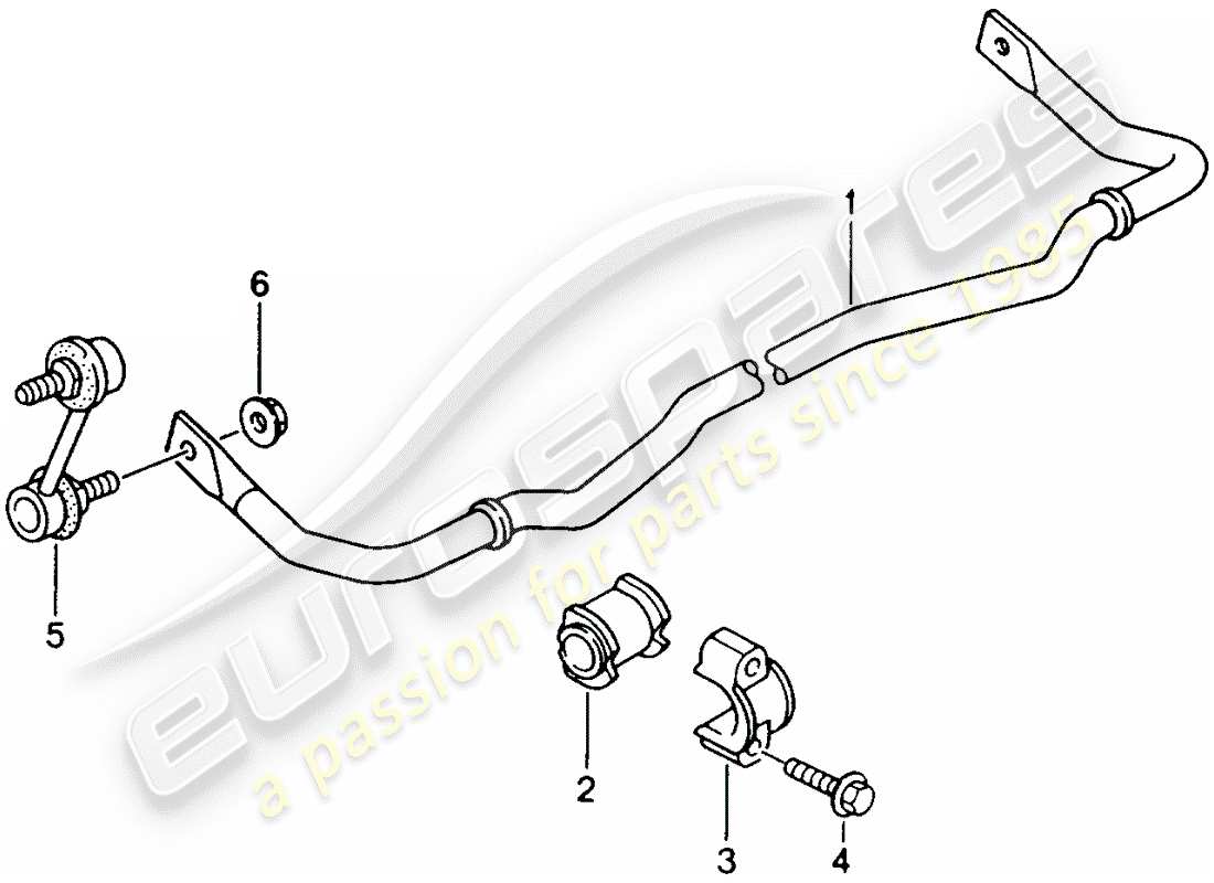 a part diagram from the porsche 2000 (996) parts catalogue