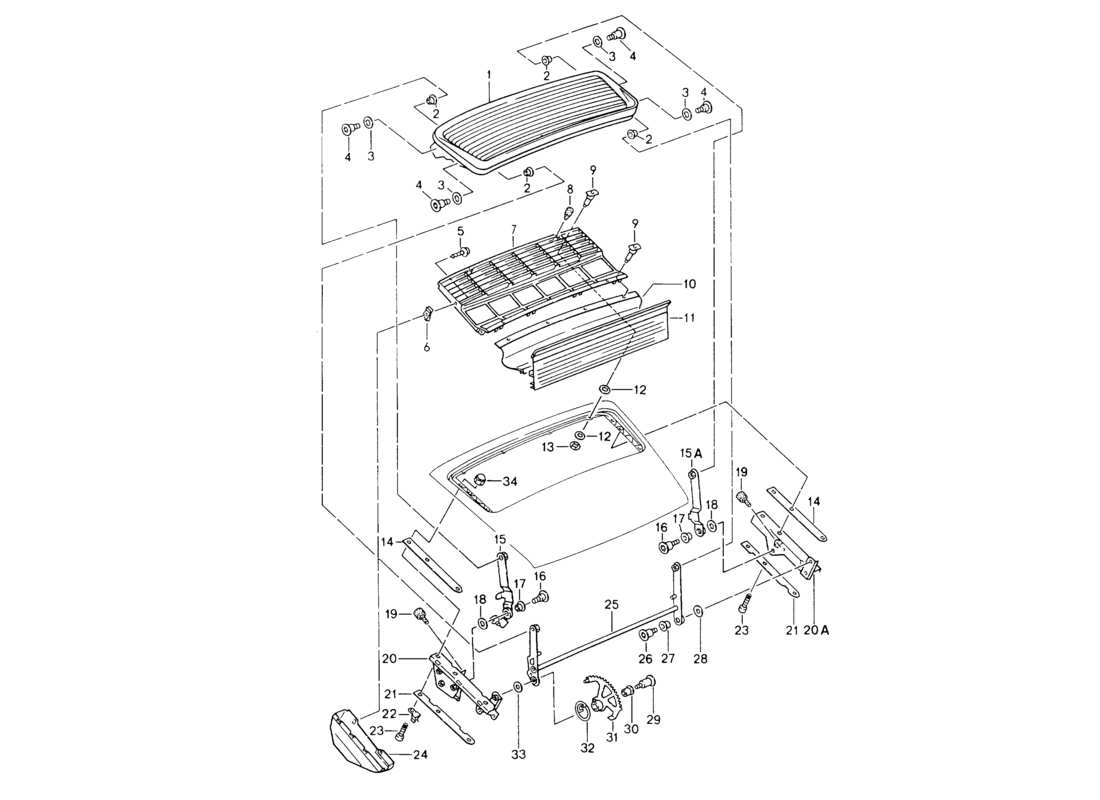 a part diagram from the porsche 964 parts catalogue